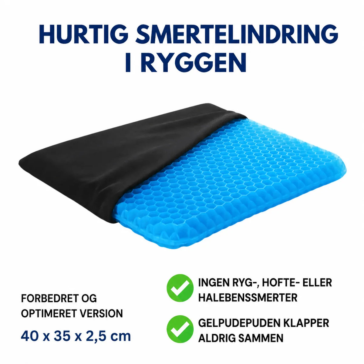 EasyGel™ — Honeycomb-gelpuden der ikke flader ud