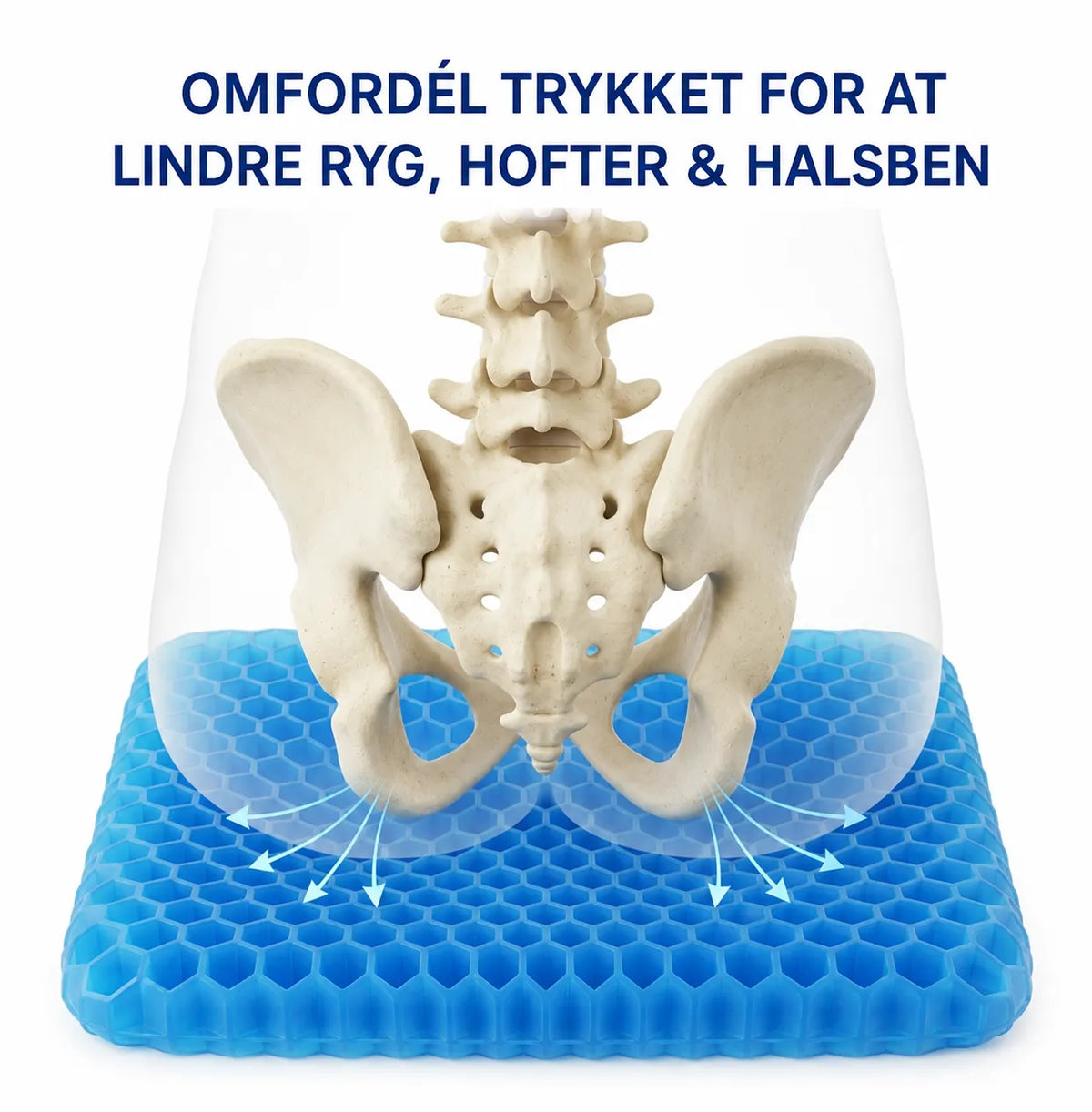 EasyGel™ — Honeycomb-gelpuden der ikke flader ud
