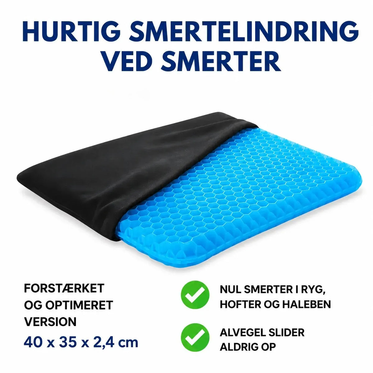 EasyGel™ — Honeycomb-gelpuden der ikke flader ud