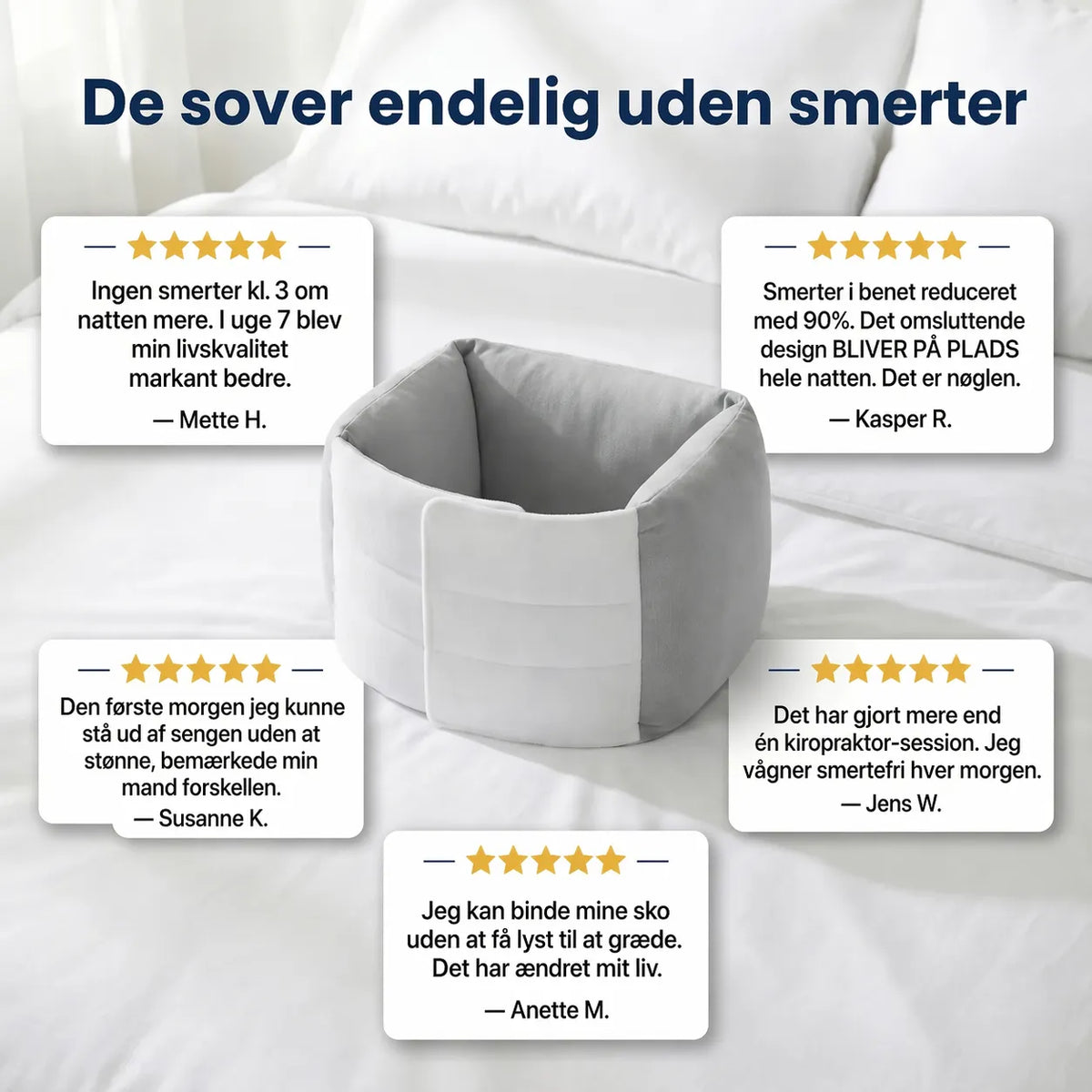 NightAlign™ — Sov dybt, vågn uden smerter